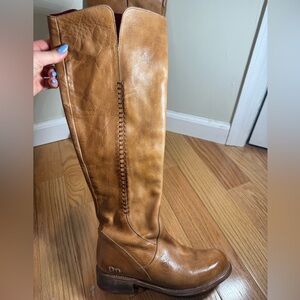 Bed Stu Tan Leather Knee-High Boots
